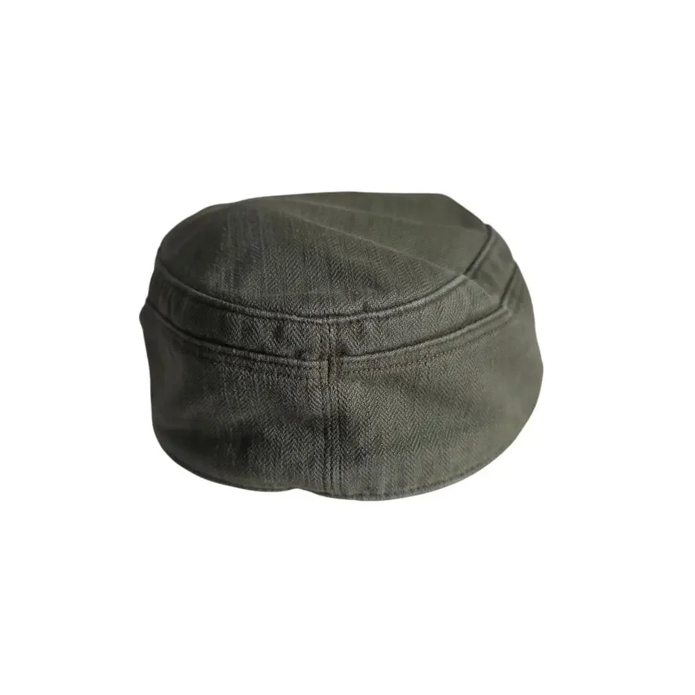Vintage German Military Field Hat Olive Green Size 58 1959